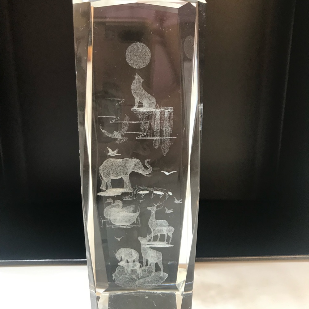 Crystal glass 3D decoration